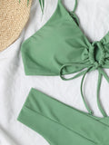 Maillot de Bain 2 Pièces Taille Haute