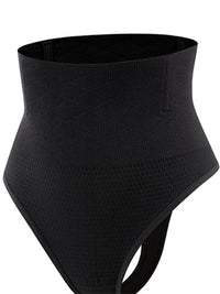 Gaine String Ventre Plat Pas Cher noire, taille haute, effet amincissant et invisibilité sous vêtements pour une silhouette parfaite.