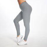 Legging Anti Cellulite XXL gris texturé porté, offrant maintien, confort et effet amincissant pour toutes morphologies.