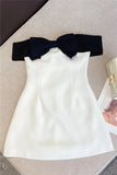 Robe Bustier Blanche et Noire