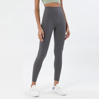 Legging gainant yoga gris vue de face