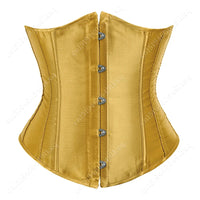 Corset Serre Taille Efficace doré en satin pour une silhouette sculptée avec confort et maintien optimal.