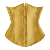 Corset Serre Taille Efficace doré en satin pour une silhouette sculptée avec confort et maintien optimal.