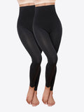 Legging de Compression Anti Cellulite noir à taille haute, sculptant et confortable pour une silhouette tonique.