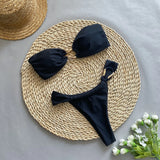 Bikini Bandeau Noir Femme
