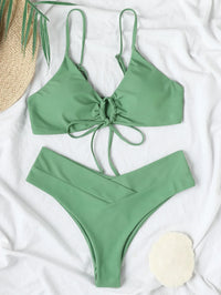Maillot de Bain 2 Pièces Taille Haute
