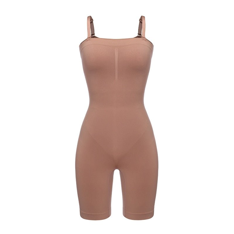 body panty marron