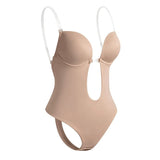 body sans bretelle beige