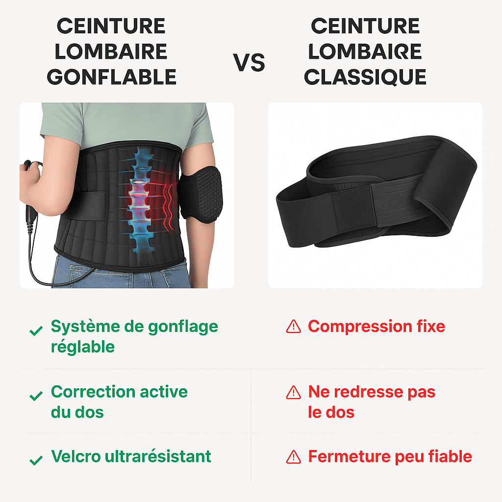 Ceinture Lombaire Gonflable L4 L5 S1