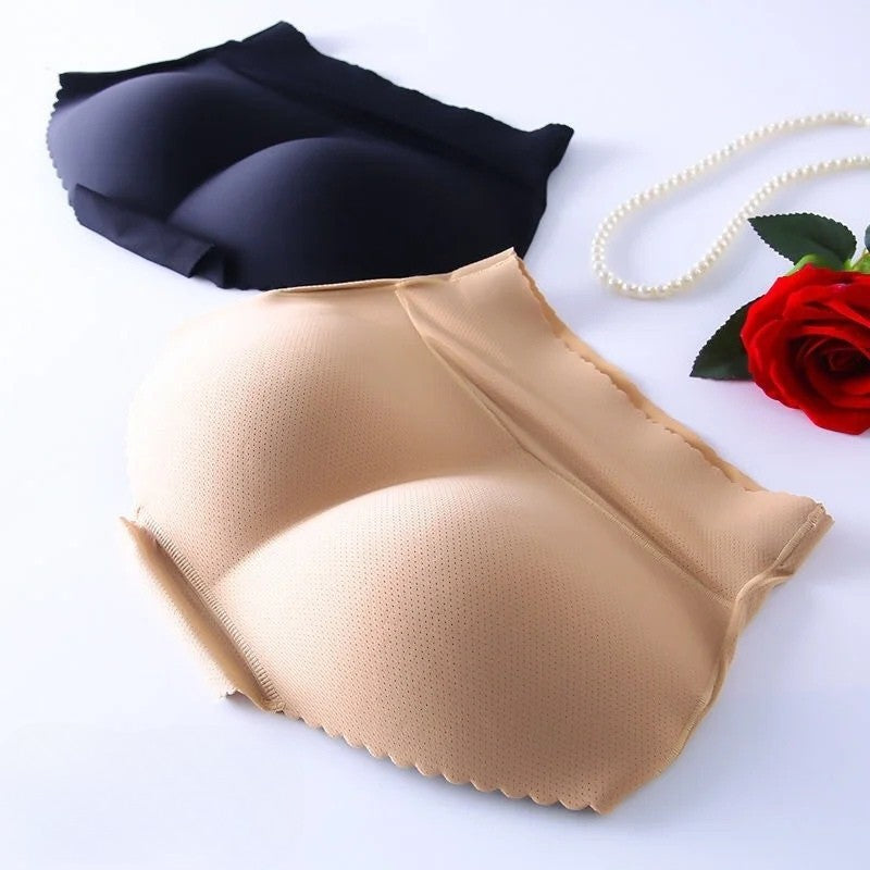 Culotte Push Up Rembourrée Beige Snow Rose Taille L - Lingerie Sculptante Neuve