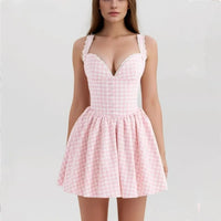 Robe Bustier Rose et Blanche