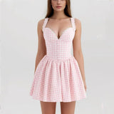 Robe Bustier Rose et Blanche