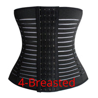 Gaine respirante noire grande taille avec fermeture quatre crochets pour silhouette lisse et posture améliorée.