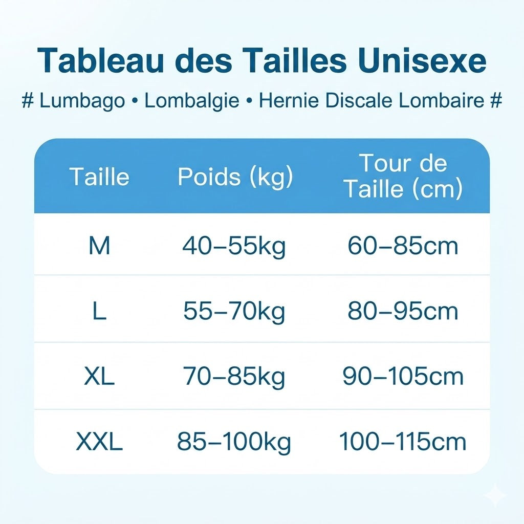 Ceinture Lombaire Compression Croisée