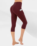 Legging Court Minceur bordeaux