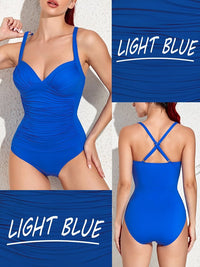 Maillot de Bain 1 Pièce Bleu