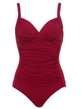 Maillot de Bain Une Pièce Grande Taille bordeau