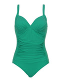 Maillot de Bain Une Pièce Grande Taille vert