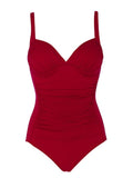 Maillot de Bain Une Pièce Grande Taille rouge