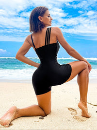 maillot de bain 1 pièce short de dos