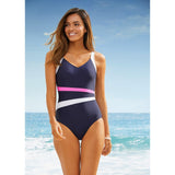 Maillot de Bain Vintage violet et rose