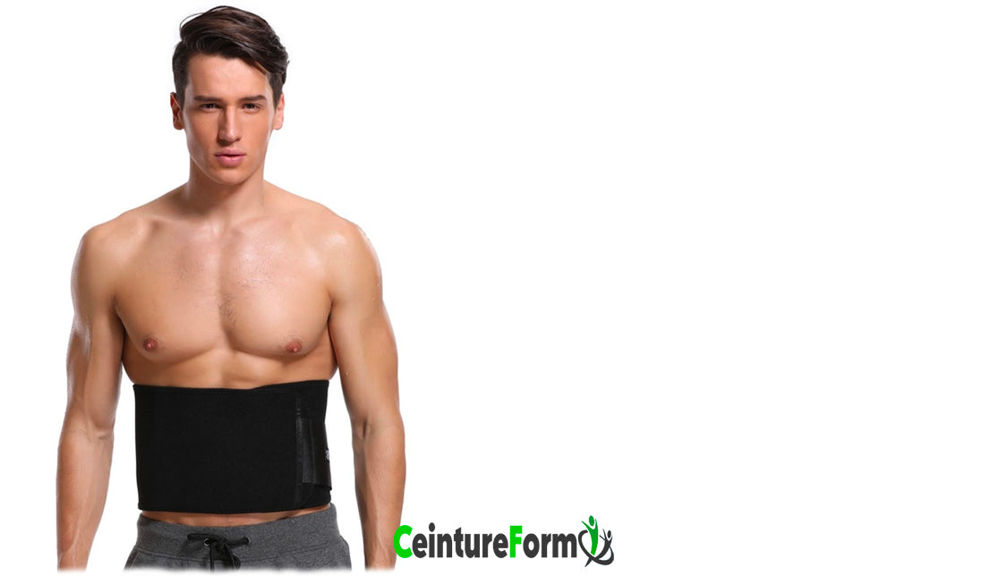 Un homme qui porte une ceinture de sudation