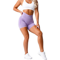 short legging violet clair