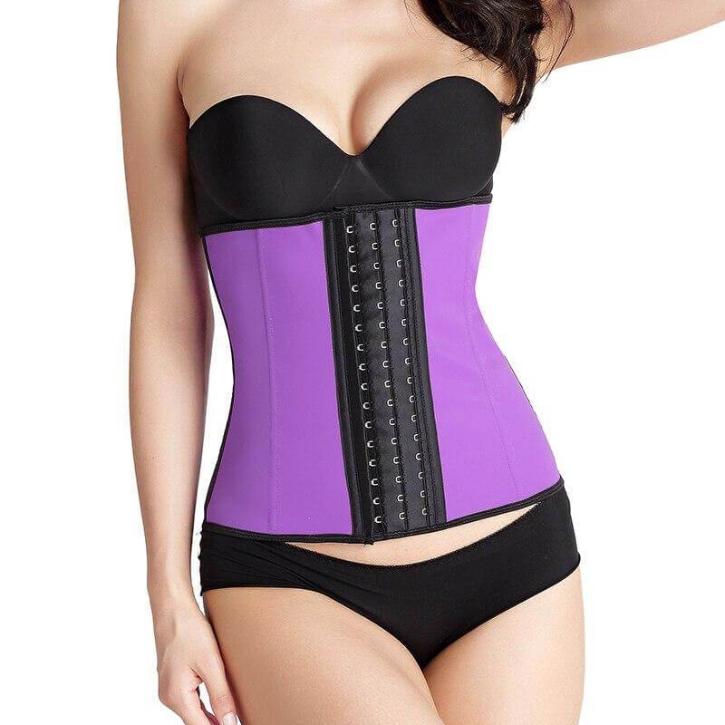 ceinture amincissante latex violet
