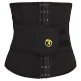 ceinture de sudation ventre plat noir