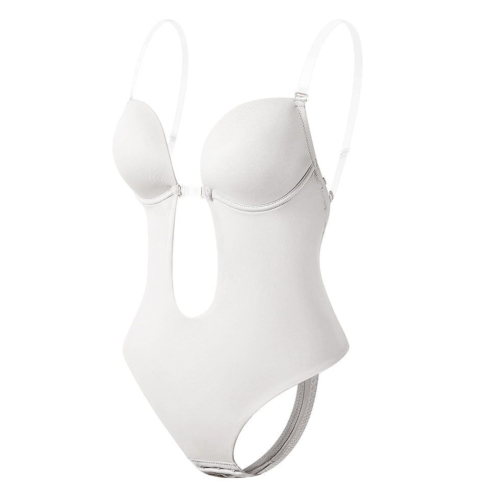 Body Gainant Invisible Dos Nu Pour Femme - Push-up, Sans Couture, Bretelles Transparentes - Pour Robe, Mariage, Soirée - 11