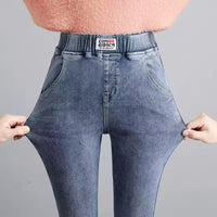 Jegging amincissant bleu clair