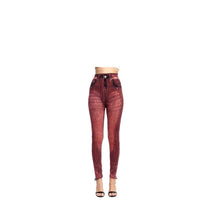 Jegging gainant rouge fashion