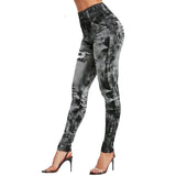 Jegging gainant noir style déchiré