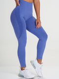 Legging anti cellulite push up fitness gym sport  bleu