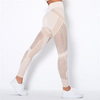 Legging compression anti cellulite femme beige