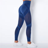 Legging compression anti cellulite femme bleu