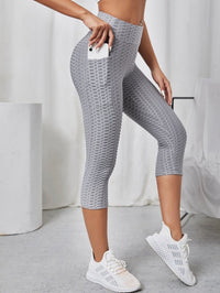 Legging court anti cellulite femme gris