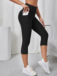 Legging court anti cellulite femme noir