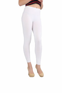 Legging gainant grande taille blanc