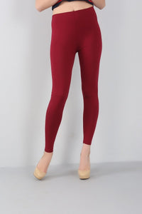 Legging gainant grande taille rouge