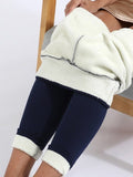 Legging gainant polaire bleu