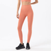 Legging gainant yoga couleur peche