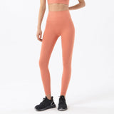 Legging gainant yoga couleur peche