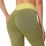 Legging massant anti cellulite jaune