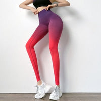 Legging minceur gainant rouge et violet