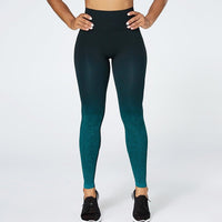 vue de face Legging minceur gainant vert