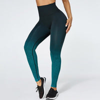 vue 3/4 Legging minceur gainant vert