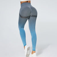 Legging minceur gainant bleu ciel et gris
