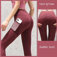 Legging minceur sport femme bordeau