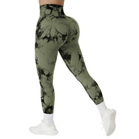 Legging Sculptant Amincissant Push Up Fessier vert kaki